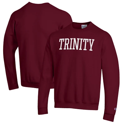 Men's Champion Maroon Trinity Tigers Eco Powerblend Crewneck Sweatshirt
