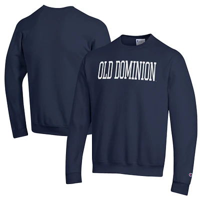 Men's Champion Navy Old Dominion Monarchs Eco Powerblend Crewneck Sweatshirt