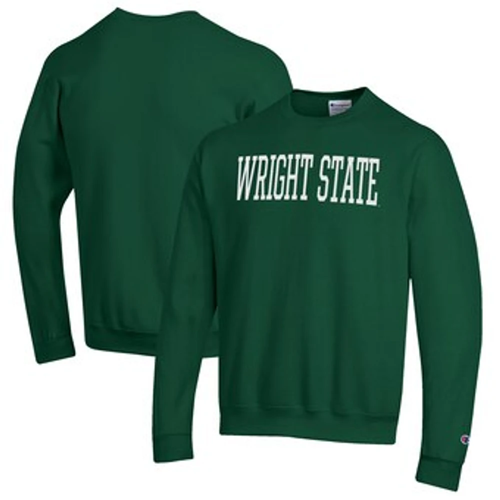 Men's Champion Green Wright State Raiders Eco Powerblend Crewneck Sweatshirt