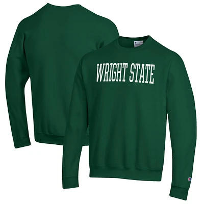Men's Champion Green Wright State Raiders Eco Powerblend Crewneck Sweatshirt