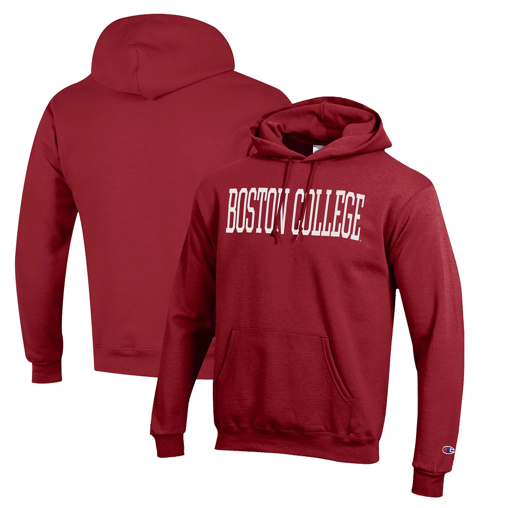 Men's Champion Maroon Boston College Eagles Eco Powerblend Pullover Hoodie