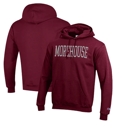 Men's Champion Maroon Morehouse Tigers Eco Powerblend Pullover Hoodie
