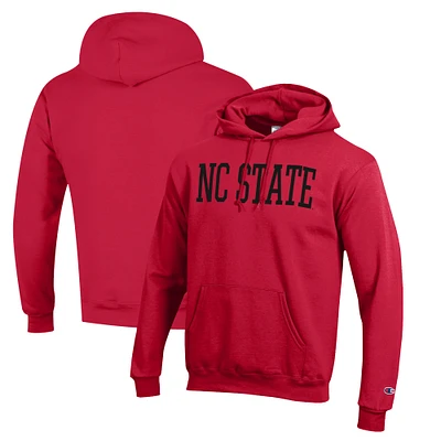 Men's Champion Red NC State Wolfpack Eco Powerblend Pullover Hoodie
