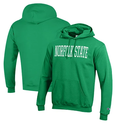 Men's Champion Green Norfolk State Spartans Eco Powerblend Pullover Hoodie