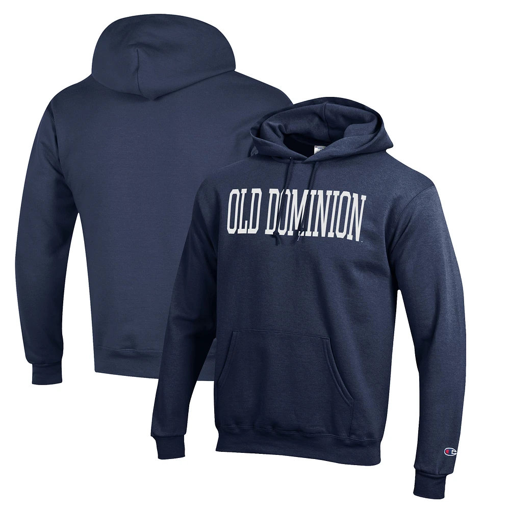 Men's Champion Navy Old Dominion Monarchs Eco Powerblend Pullover Hoodie