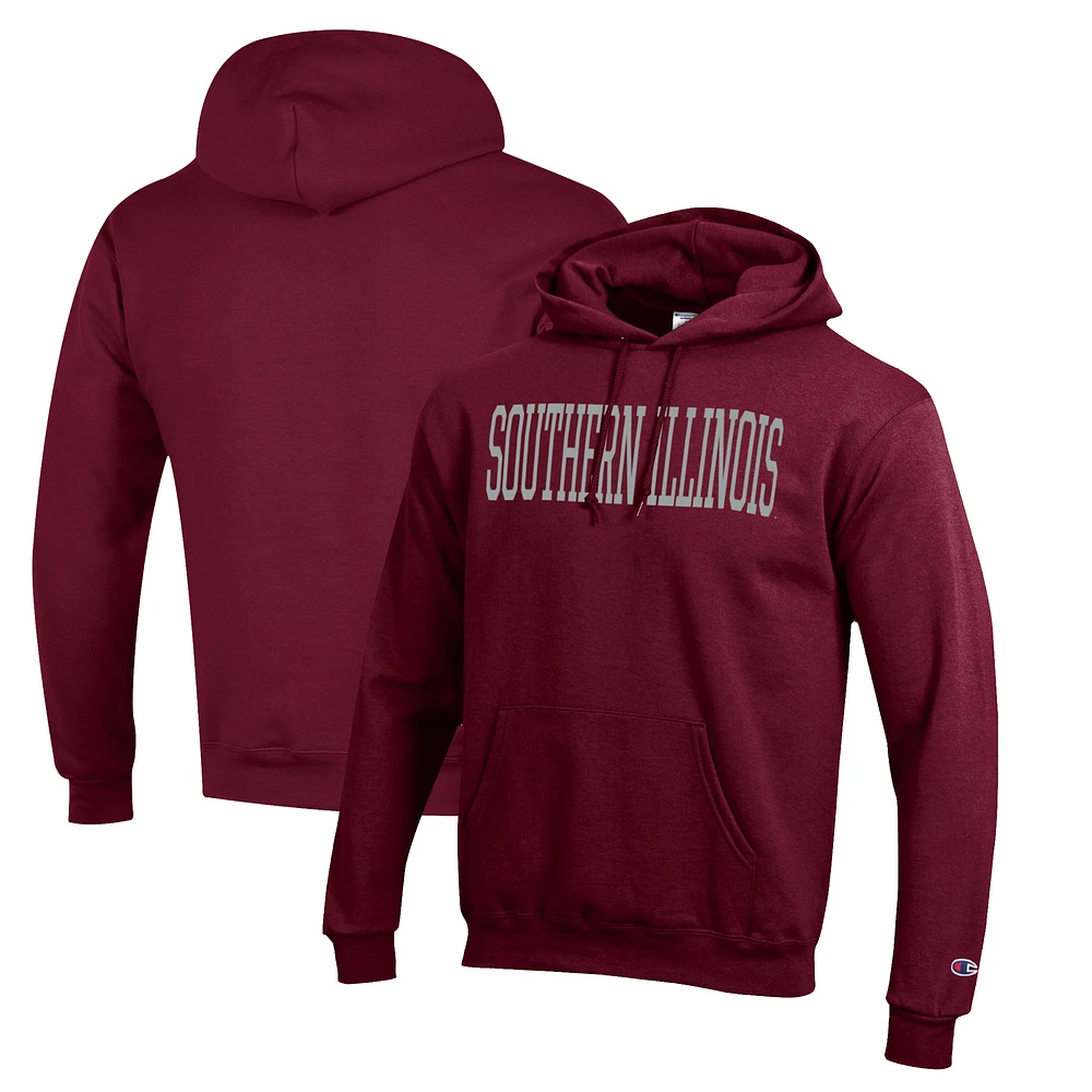 Men's Champion Maroon Southern Illinois Salukis Eco Powerblend Pullover Hoodie