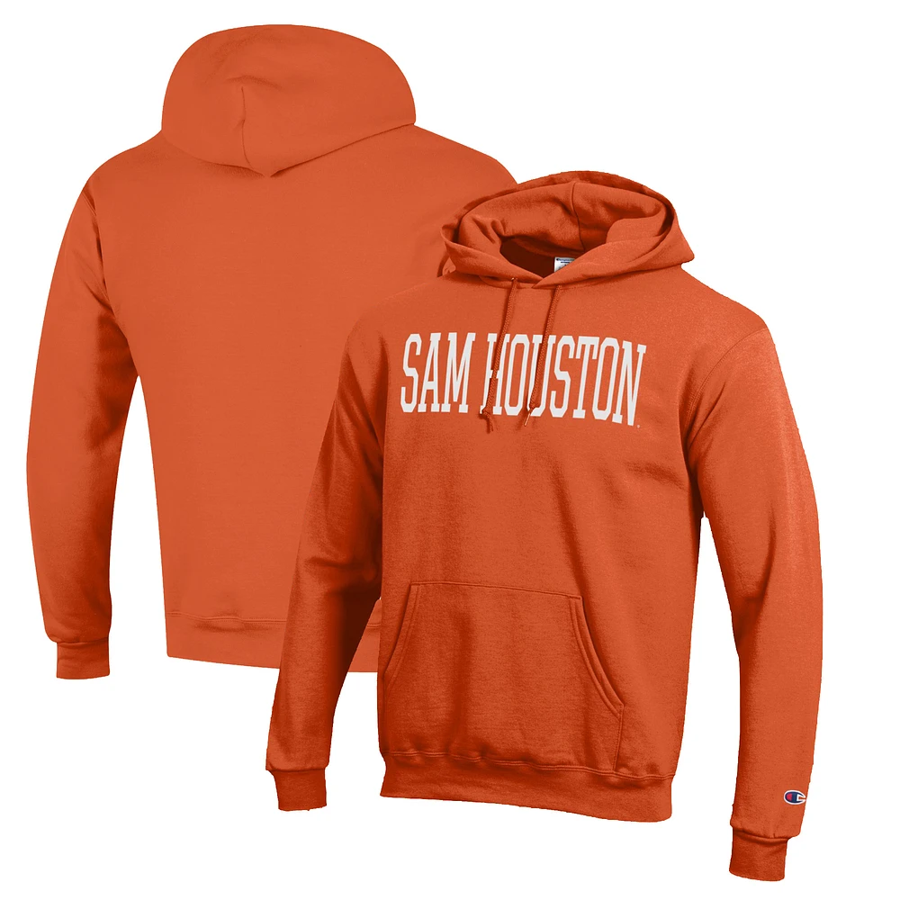 Men's Champion Orange Sam Houston State Bearkats Eco Powerblend Pullover Hoodie