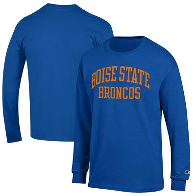 Men's Champion Royal Boise State Broncos Jersey Long Sleeve T-Shirt