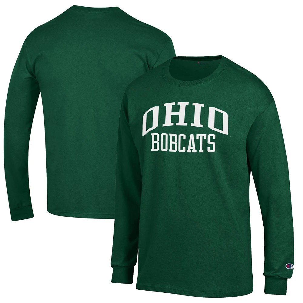 Men's Champion Green Ohio Bobcats Jersey Long Sleeve T-Shirt
