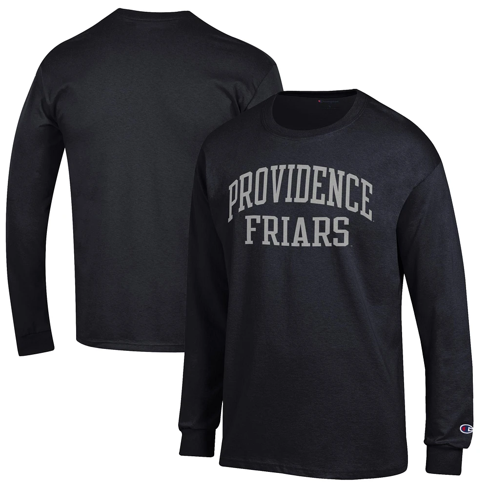 Men's Champion Black Providence Friars Jersey Long Sleeve T-Shirt