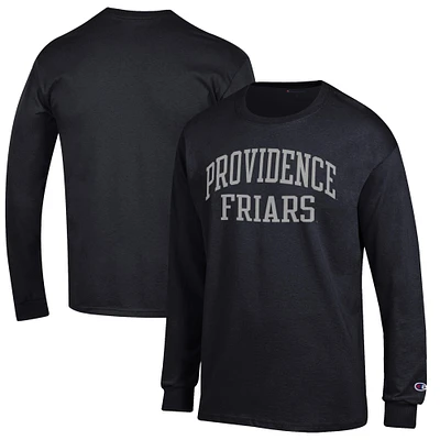 Men's Champion Black Providence Friars Jersey Long Sleeve T-Shirt