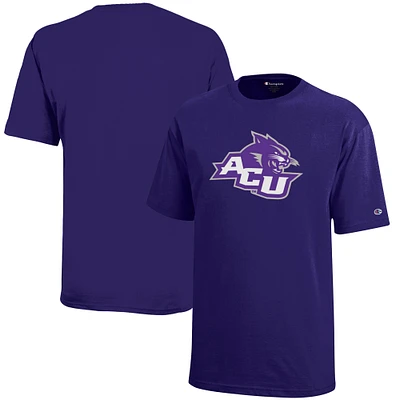Youth Champion Purple Abilene Christian University Wildcats Jersey T-Shirt
