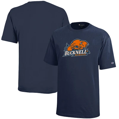 Youth Champion Navy Bucknell Bison Jersey T-Shirt