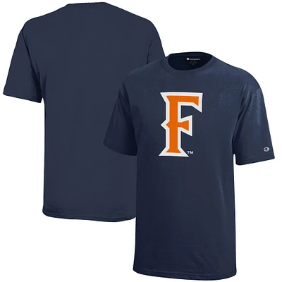 Youth Champion Navy Cal State Fullerton Titans Jersey T-Shirt