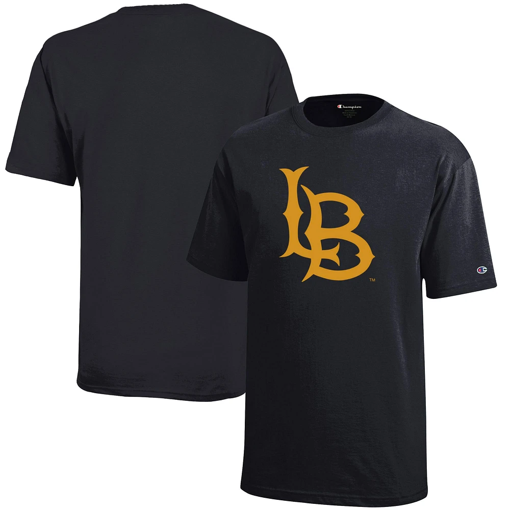 Champion Black Cal State Long Beach The Youth Jersey T-Shirt