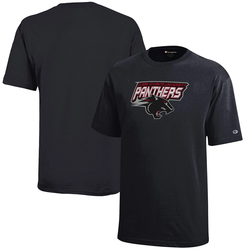 Youth Champion Black Clark Atlanta University Panthers Jersey T-Shirt