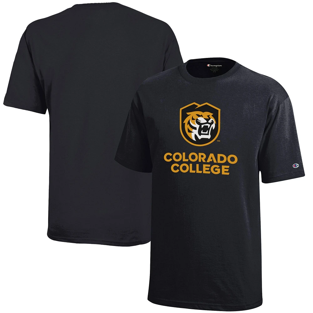 Youth Champion Black Colorado College Tigers Jersey T-Shirt