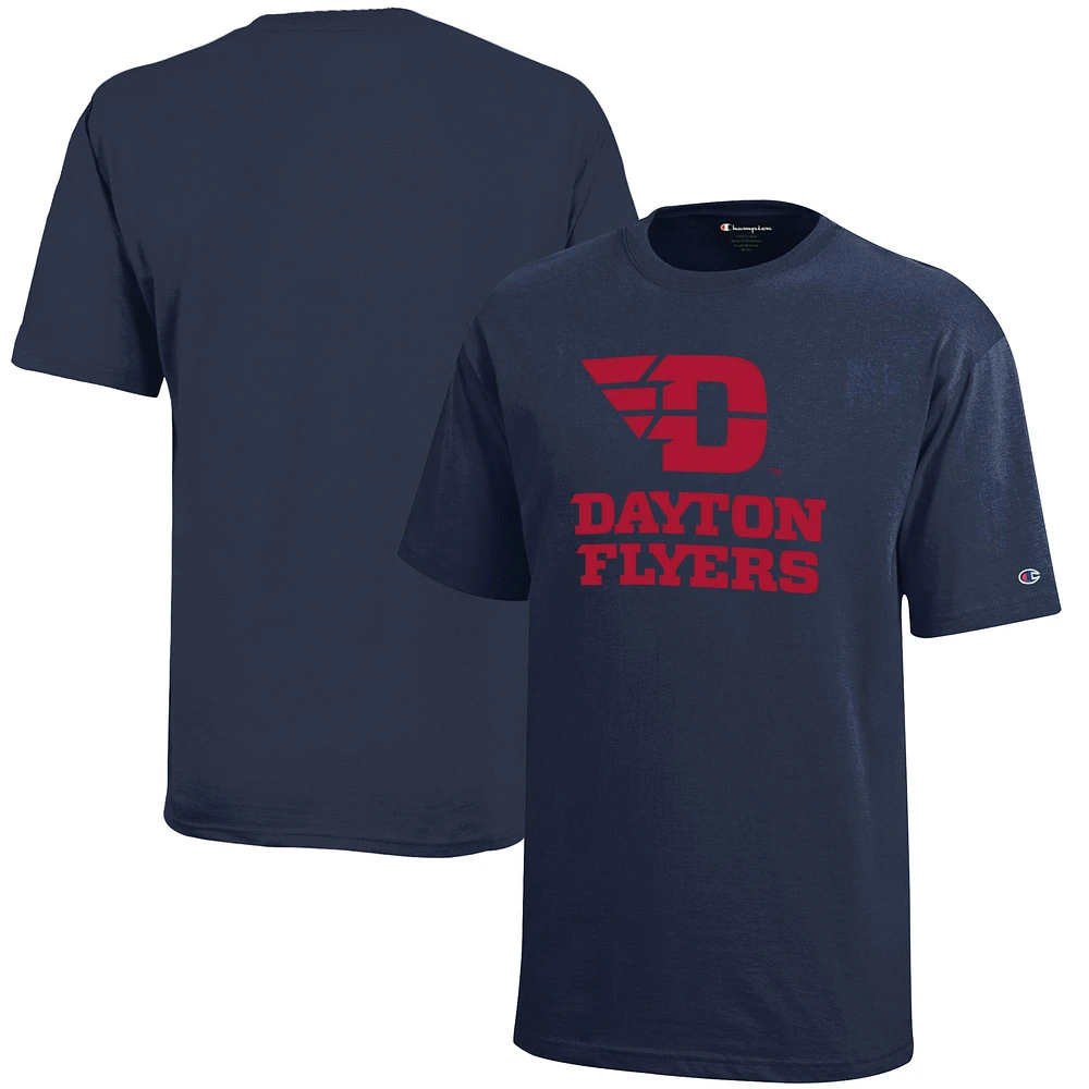 Youth Champion Navy Dayton Flyers Jersey T-Shirt