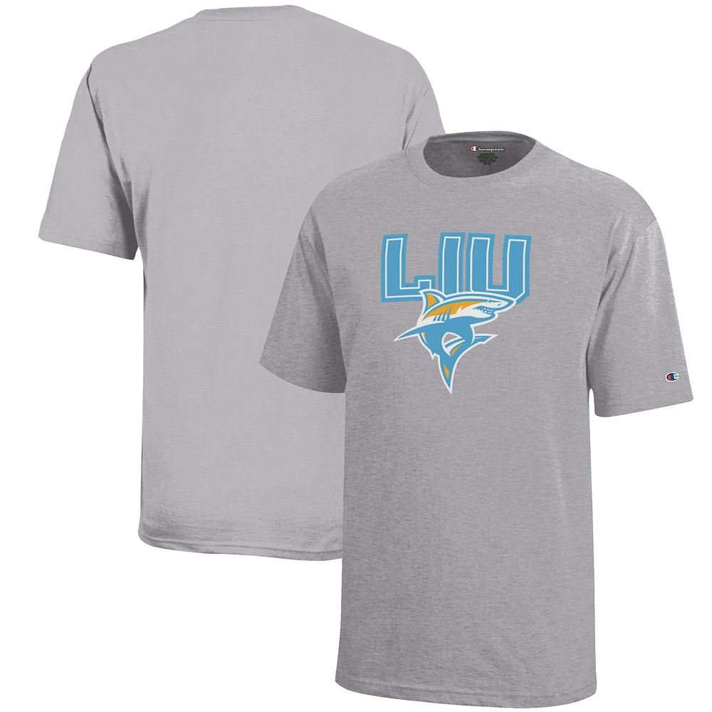 Youth Champion Gray LIU Sharks Jersey T-Shirt