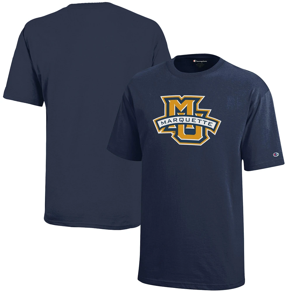 Youth Champion Navy Marquette Golden Eagles Jersey T-Shirt