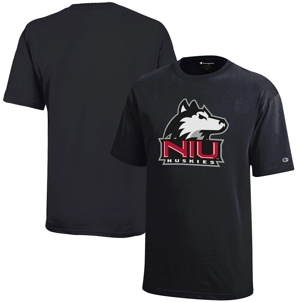 Youth Champion Black Northern Illinois Huskies Jersey T-Shirt