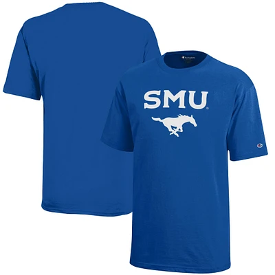 Youth Champion Royal SMU Mustangs Jersey T-Shirt