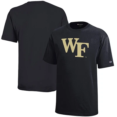 Youth Champion Black Wake Forest Demon Deacons Jersey T-Shirt