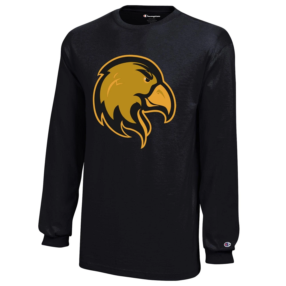 Youth Champion Black Cal State L.A. Golden Eagles Jersey Long Sleeve T-Shirt