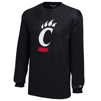 Youth Champion Black Cincinnati Bearcats Jersey Long Sleeve T-Shirt