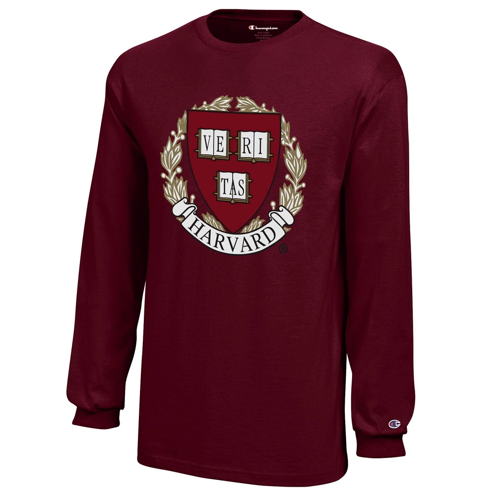 Youth Champion Crimson Harvard Jersey Long Sleeve T-Shirt