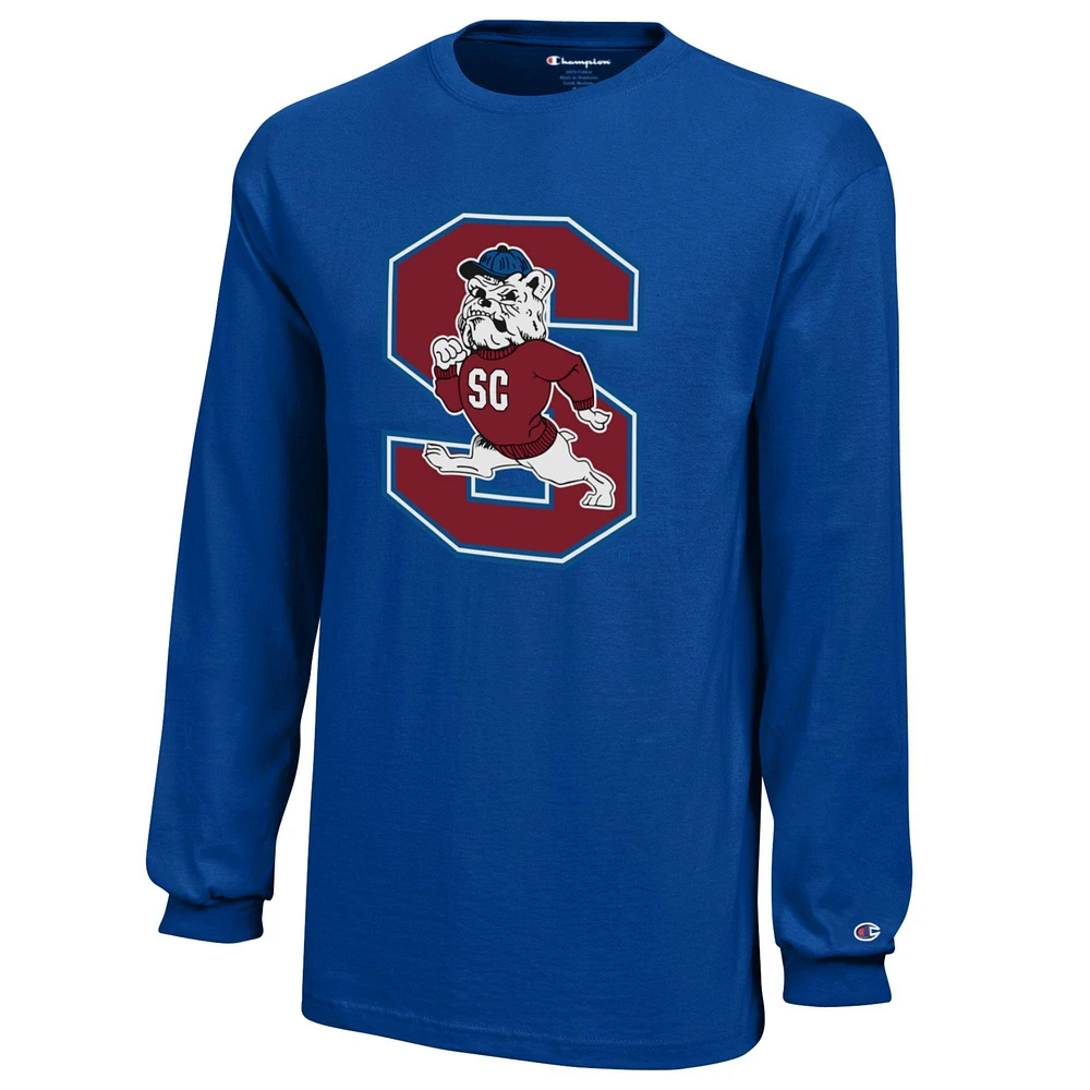 Youth Champion Blue South Carolina State Bulldogs Jersey Long Sleeve T-Shirt