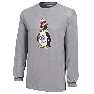 Youth Champion Gray Youngstown State Penguins Jersey Long Sleeve T-Shirt