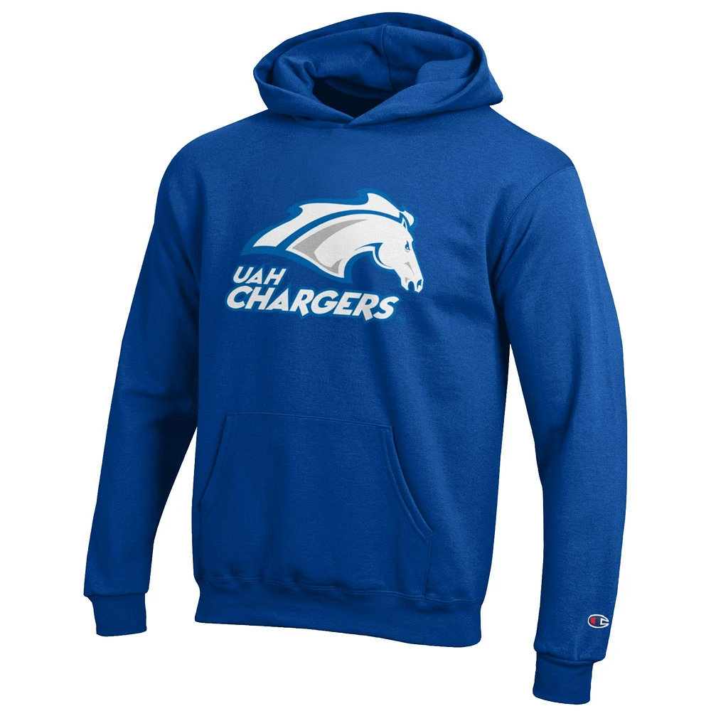 Youth Champion Blue UAH Chargers Eco Powerblend Pullover Hoodie