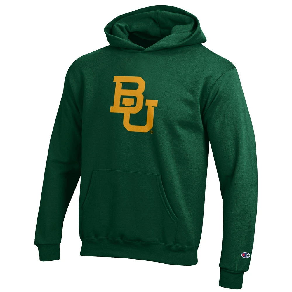 Youth Champion Green Baylor Bears Eco Powerblend Pullover Hoodie