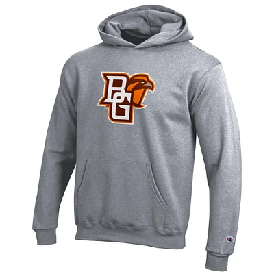 Youth Champion Gray Bowling Green St. Falcons Eco Powerblend Pullover Hoodie
