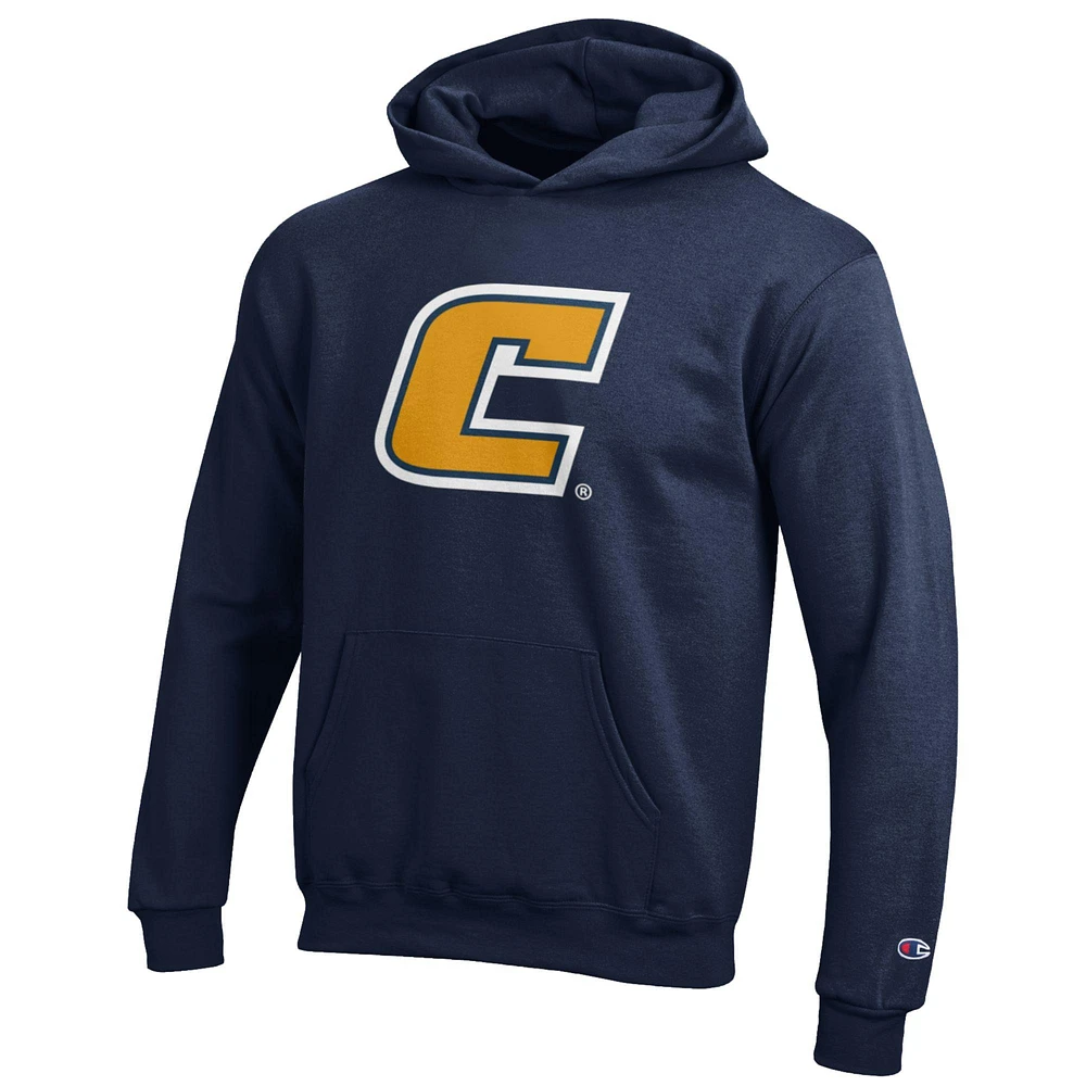 Youth Champion Navy Tennessee Chattanooga Mocs Eco Powerblend Pullover Hoodie