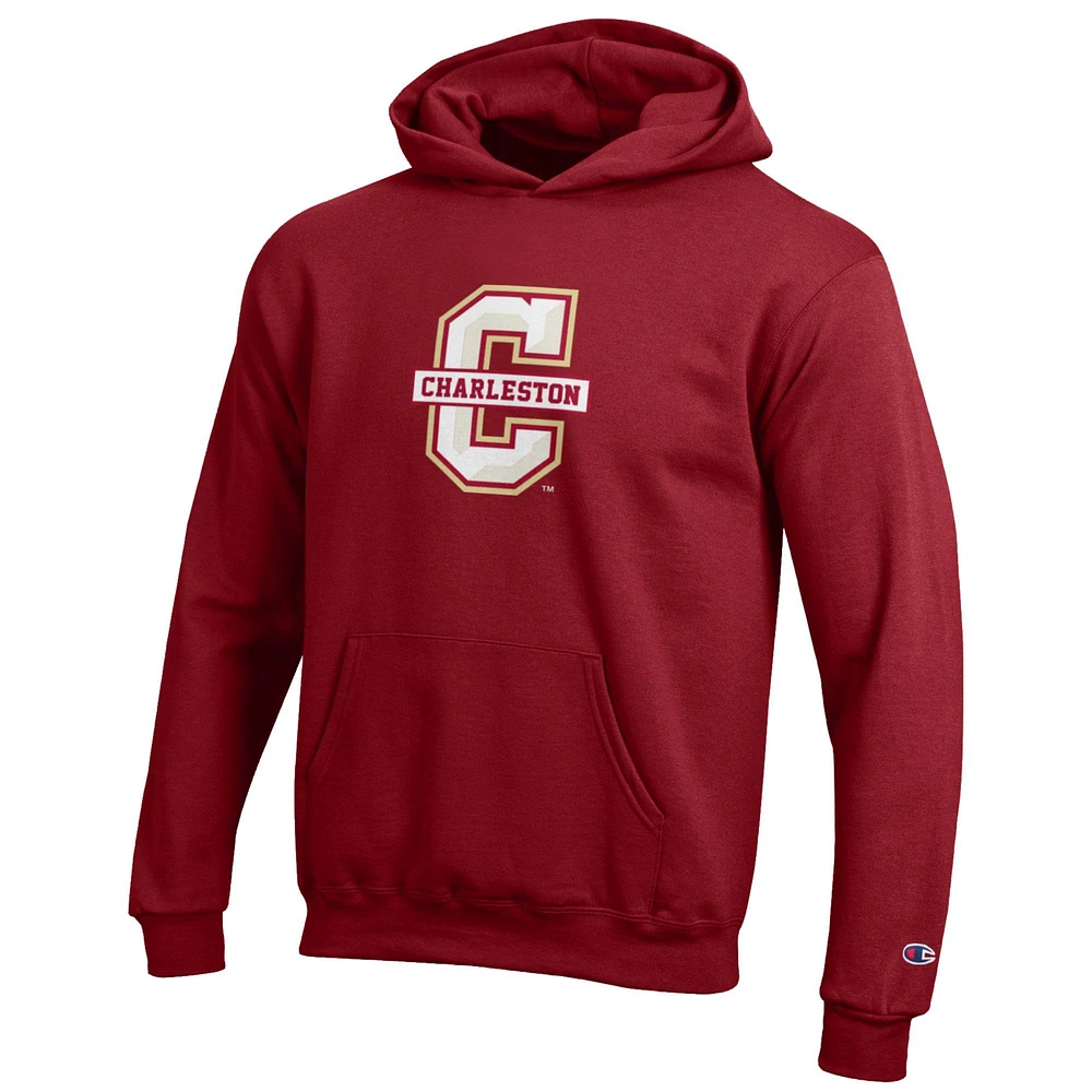 Youth Champion Maroon Charleston Cougars Eco Powerblend Pullover Hoodie