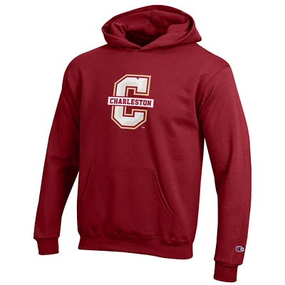 Youth Champion Maroon Charleston Cougars Eco Powerblend Pullover Hoodie