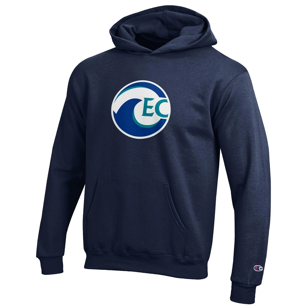 Youth Champion Navy Eckerd Tritons Eco Powerblend Pullover Hoodie