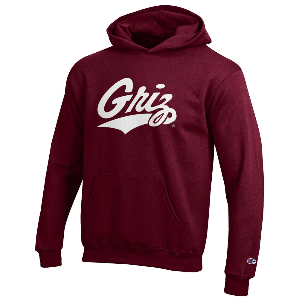 Youth Champion Maroon Montana Grizzlies Eco Powerblend Pullover Hoodie