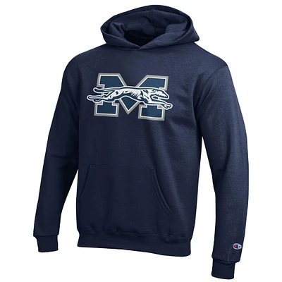 Youth Champion Navy Moravian Greyhounds Eco Powerblend Pullover Hoodie