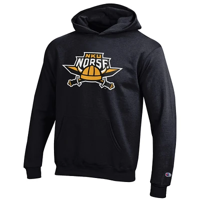 Youth Champion Black Northern Kentucky University Norse Eco Powerblend Pullover Hoodie