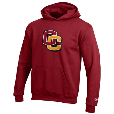 Youth Champion Crimson Oberlin Yeomen Eco Powerblend Pullover Hoodie