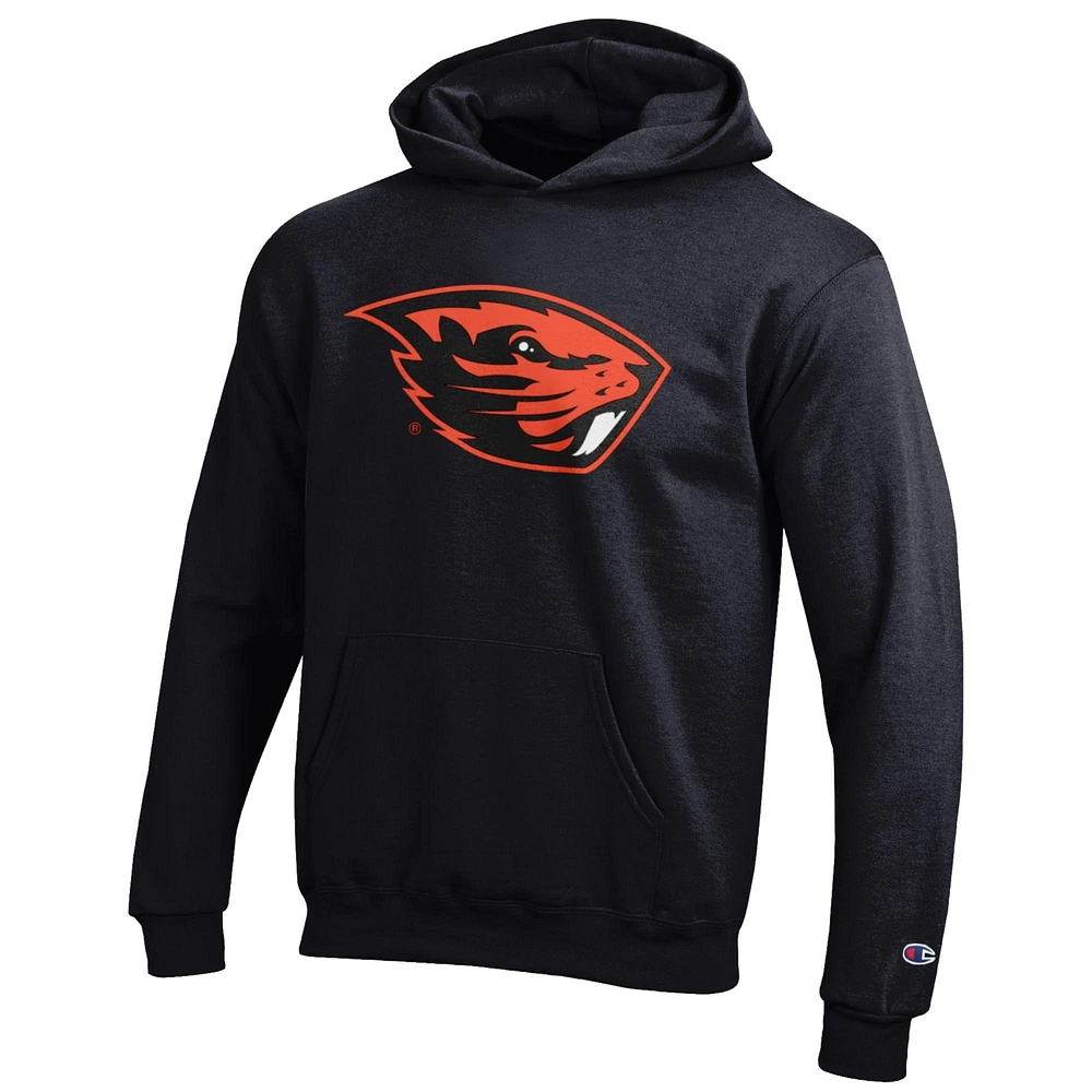 Youth Champion Black Oregon State Beavers Eco Powerblend Pullover Hoodie