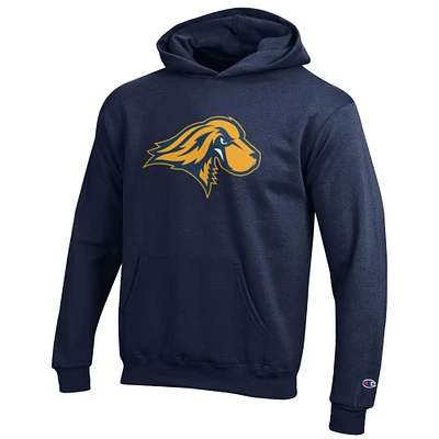 Youth Champion Navy Pace University Setters Eco Powerblend Pullover Hoodie