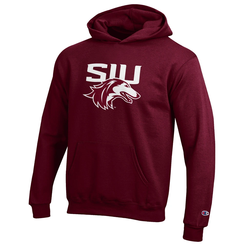 Youth Champion Maroon Southern Illinois Salukis Eco Powerblend Pullover Hoodie