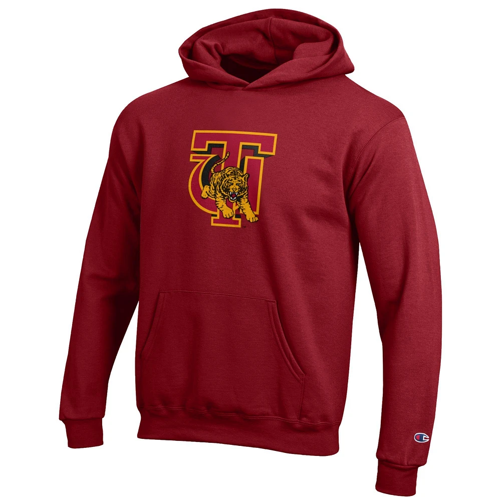 Youth Champion Crimson Tuskegee Golden Tigers Eco Powerblend Pullover Hoodie