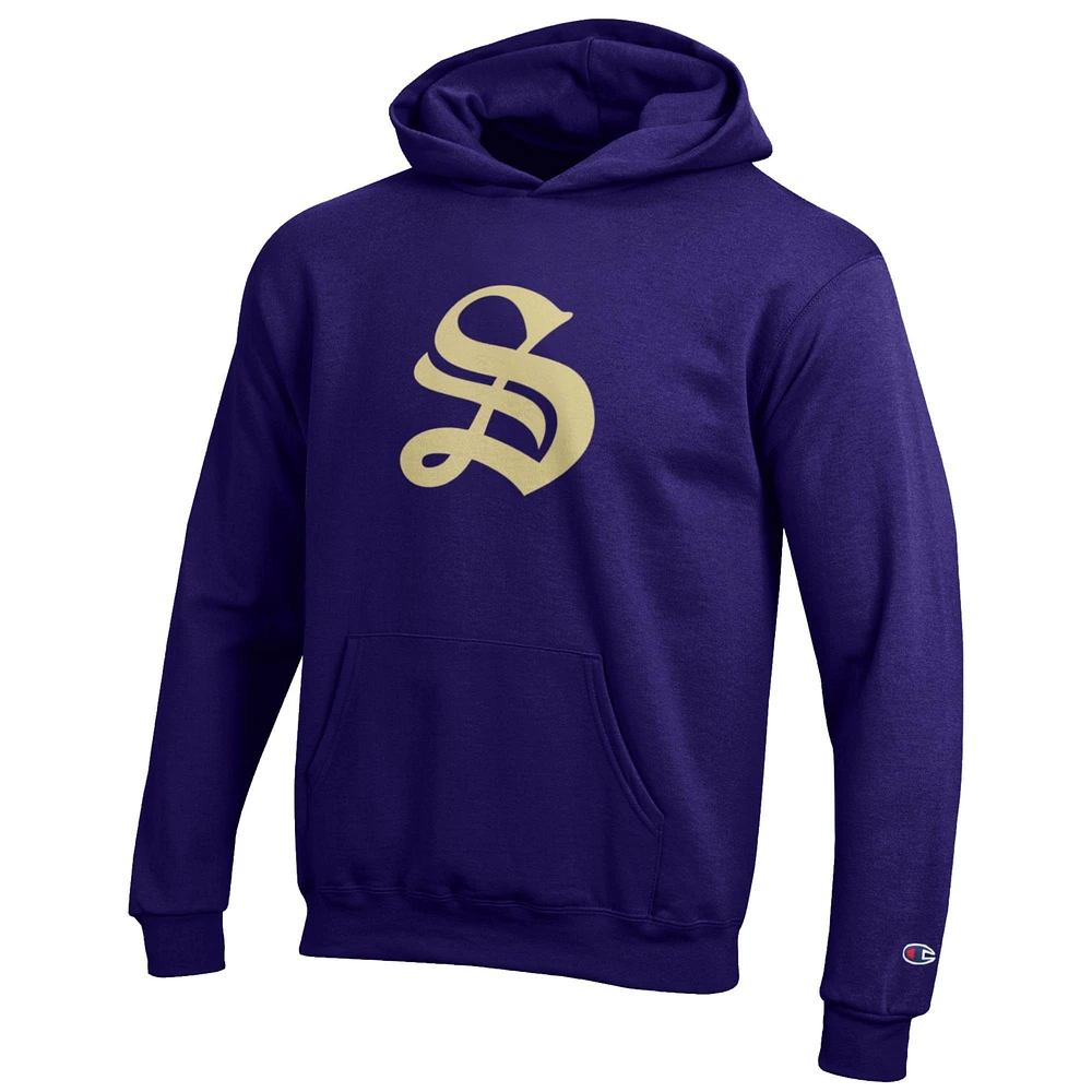 Youth Champion Purple University of the South Tigers Eco Powerblend Pullover Hoodie
