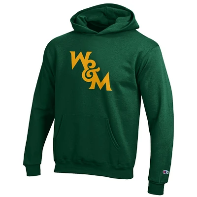 Youth Champion Green William & Mary Tribe Eco Powerblend Pullover Hoodie