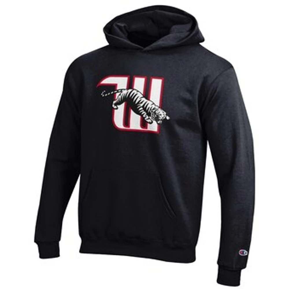 Youth Champion Black Wittenberg University Tigers Eco Powerblend Pullover Hoodie
